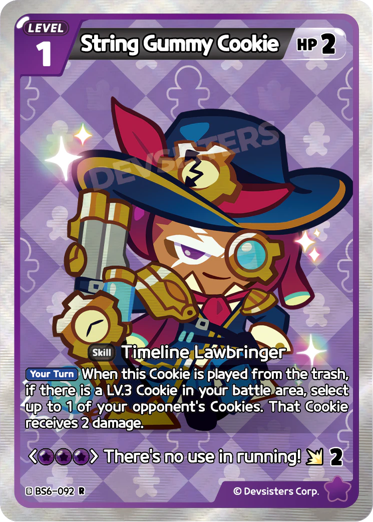 Image for String Gummy Cookie (BS6-092) [Operation Timeguard] - CookieRun: Braverse TCG