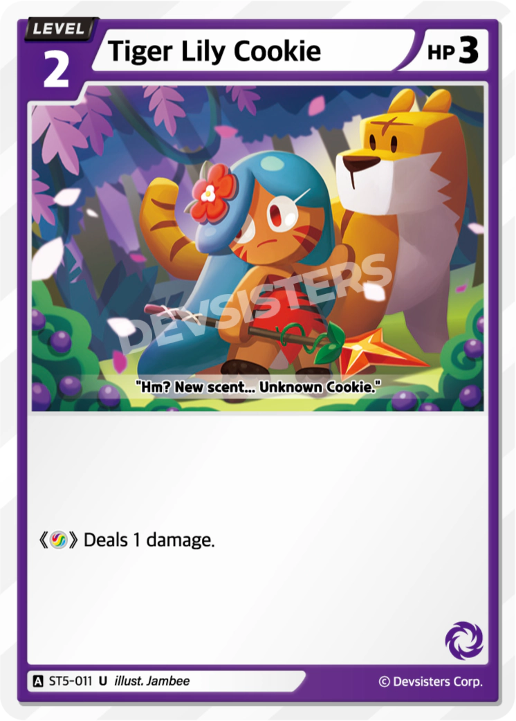 Image for Tiger Lily Cookie (ST5-011) [Starter Deck PURPLE] - CookieRun: Braverse TCG