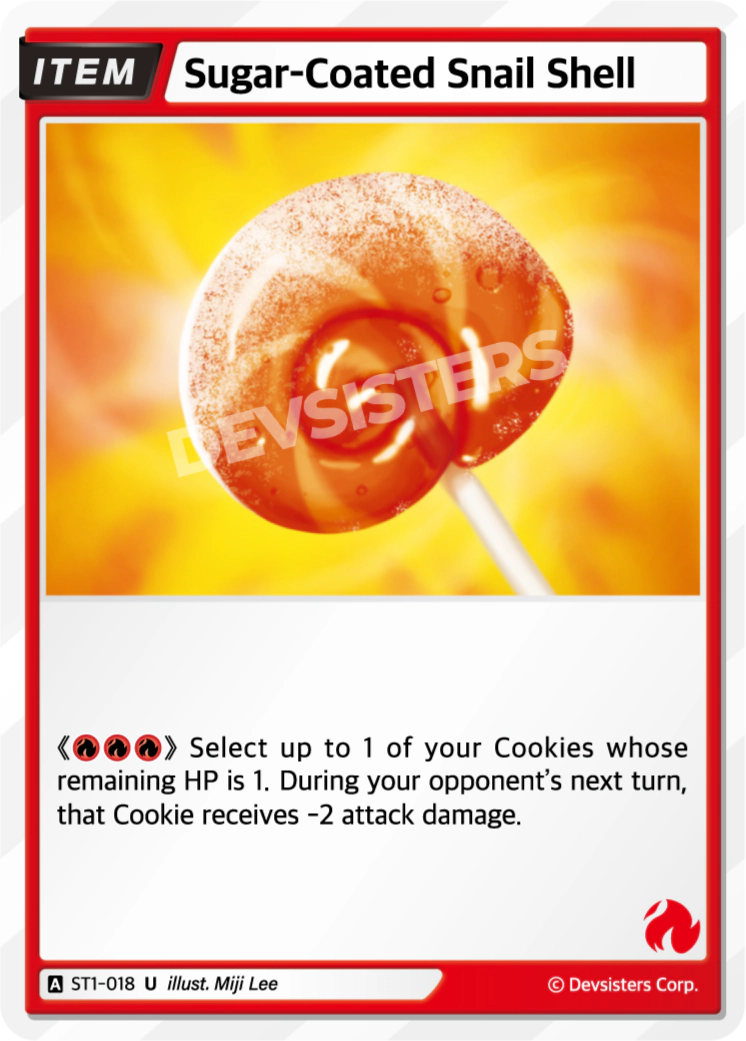 Image for Sugar-Coated Snail Shell (ST1-018) [Starter Deck RED] - CookieRun: Braverse TCG