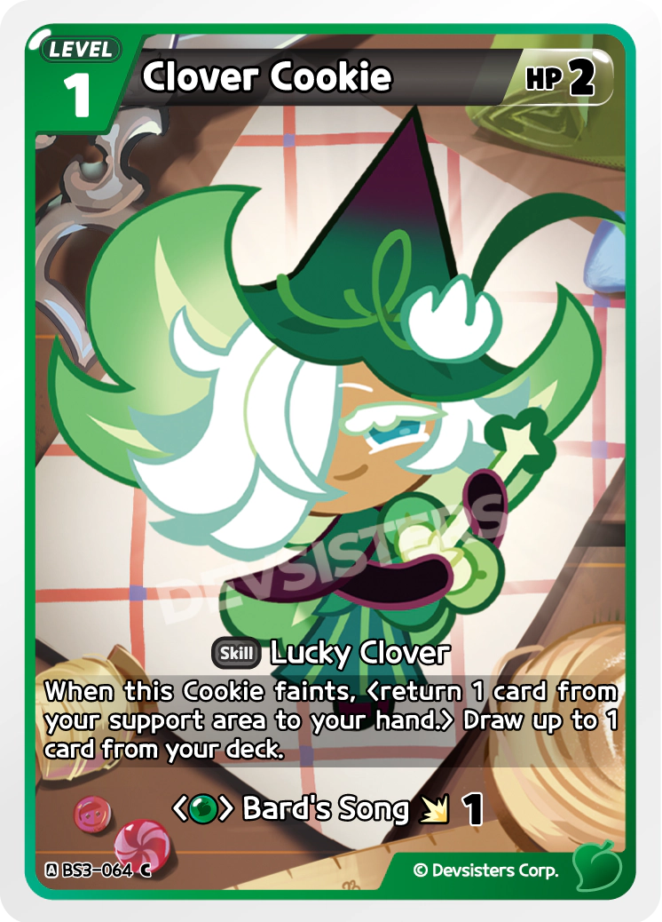 Image for Clover Cookie (BS3-064) [Age of Heroes and Kingdoms] - CookieRun: Braverse TCG