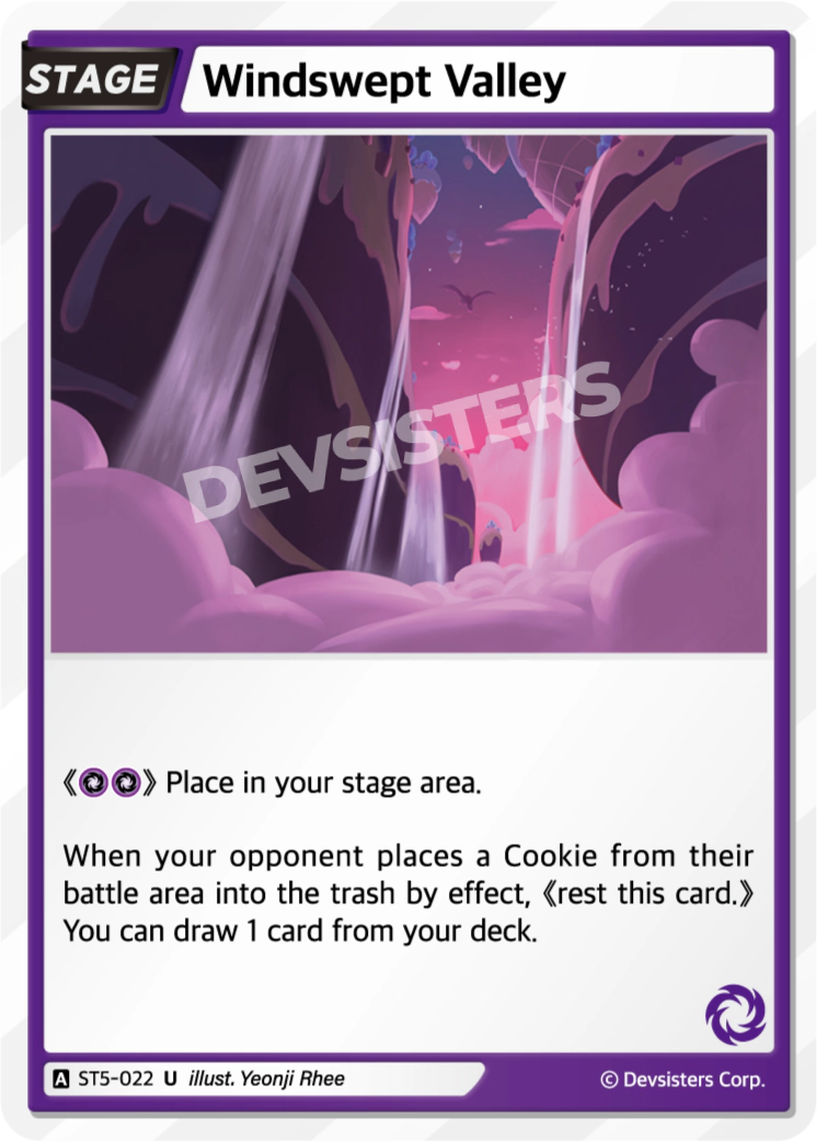 Image for Windswept Valley (ST5-022) [Starter Deck PURPLE] - CookieRun: Braverse TCG