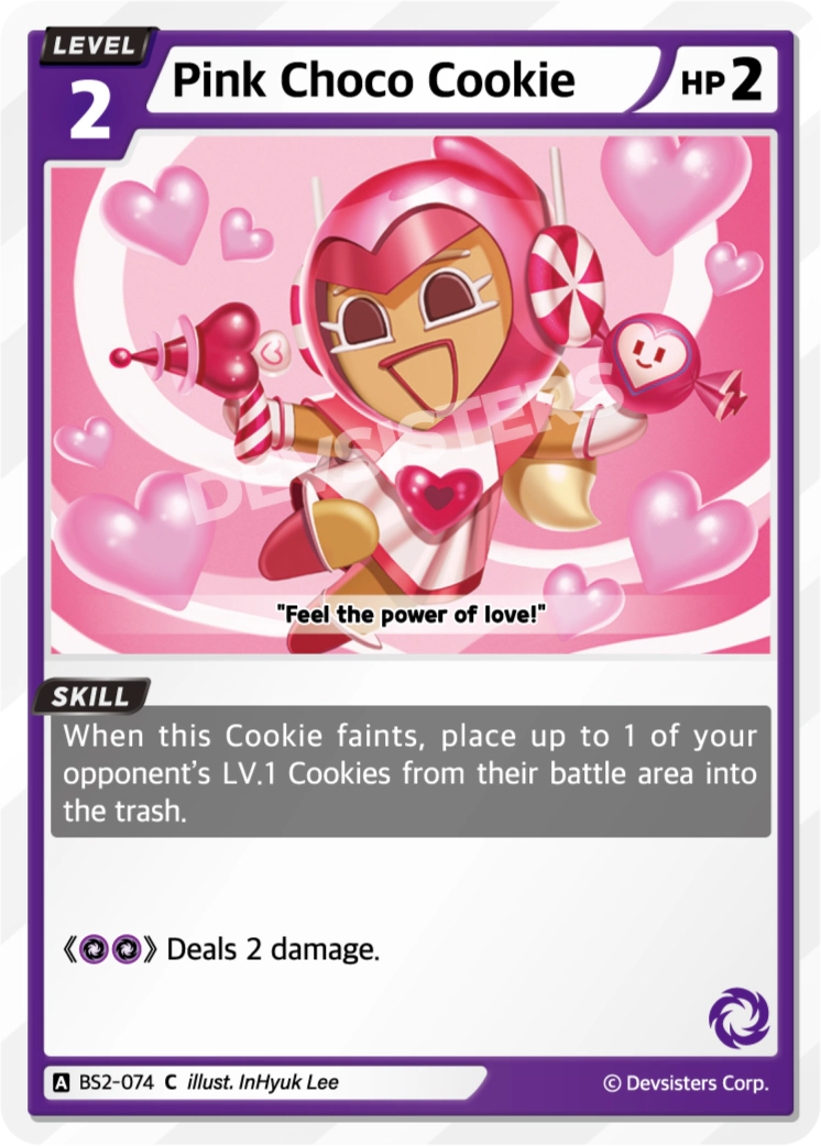 Image for Pink Choco Cookie (BS2-074) [BRAVE BEGINNING] - CookieRun: Braverse TCG