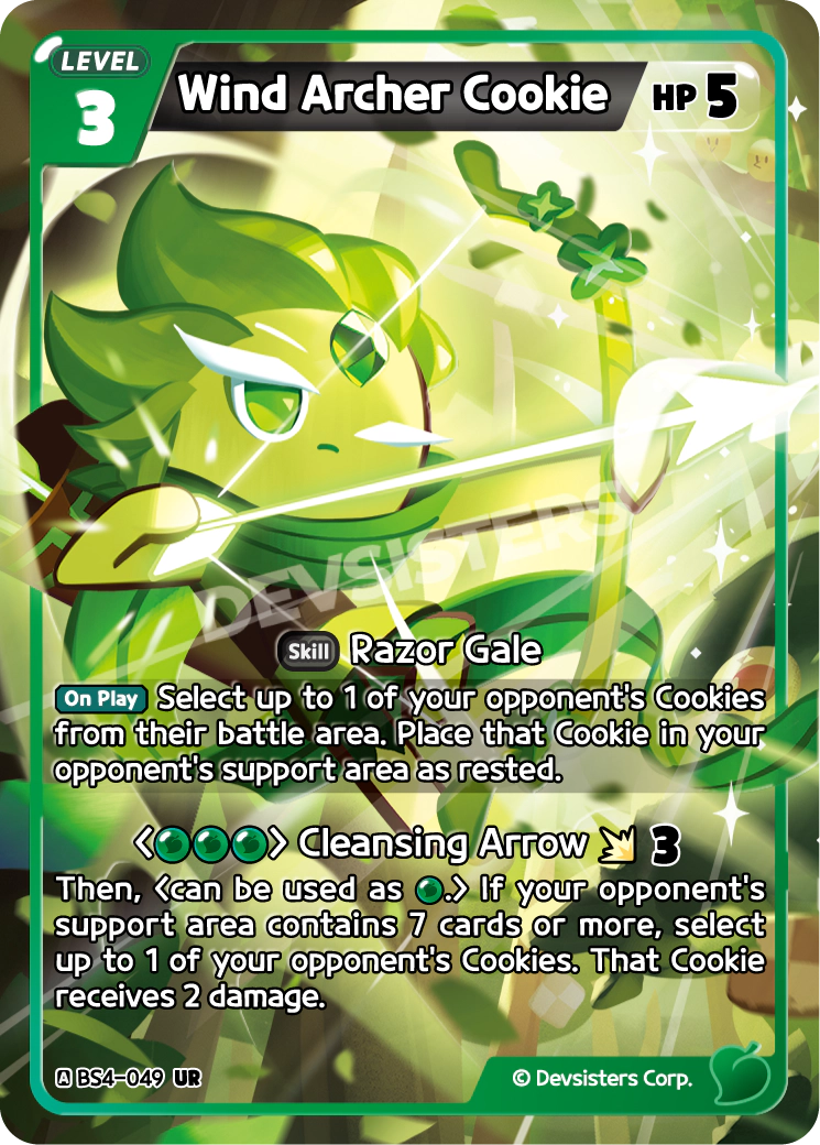 Image for Wind Archer Cookie (BS4-049) [Age of Heroes and Kingdoms] - CookieRun: Braverse TCG