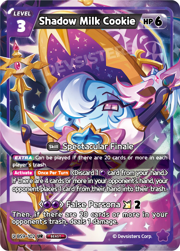 Image for Shadow Milk Cookie (BS9-102) [A Game of Truth and Deceit] - CookieRun: Braverse TCG