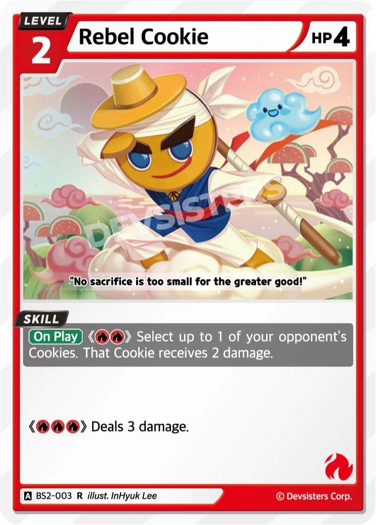 Image for Rebel Cookie (BS2-003) [BRAVE BEGINNING] - CookieRun: Braverse TCG