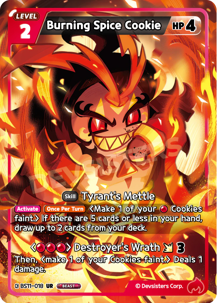 Image for Burning Spice Cookie (BS11-018) [The Dark Enchantress War] - CookieRun: Braverse TCG