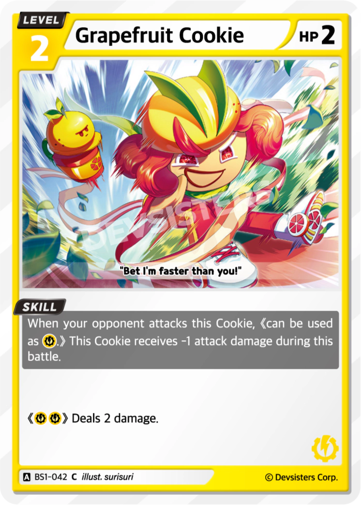 Image for Grapefruit Cookie (BS1-042) [BRAVE BEGINNING] - CookieRun: Braverse TCG