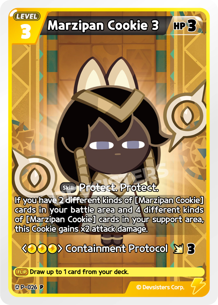 Image for Marzipan Cookie 3 (P-026) [Promotion Card] - CookieRun: Braverse TCG