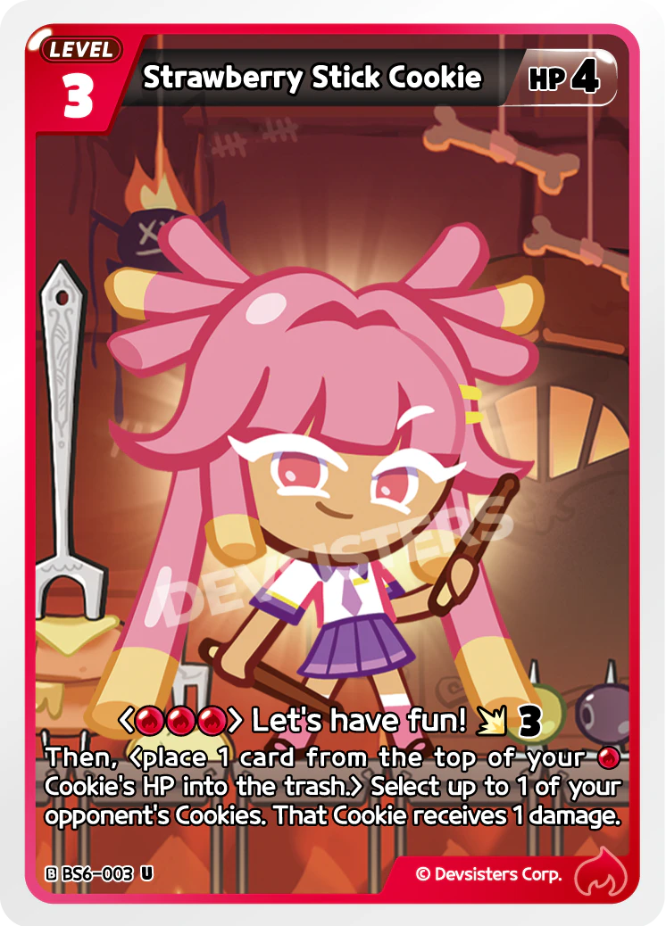 Image for Strawberry Stick Cookie (BS6-003) [Operation Timeguard] - CookieRun: Braverse TCG
