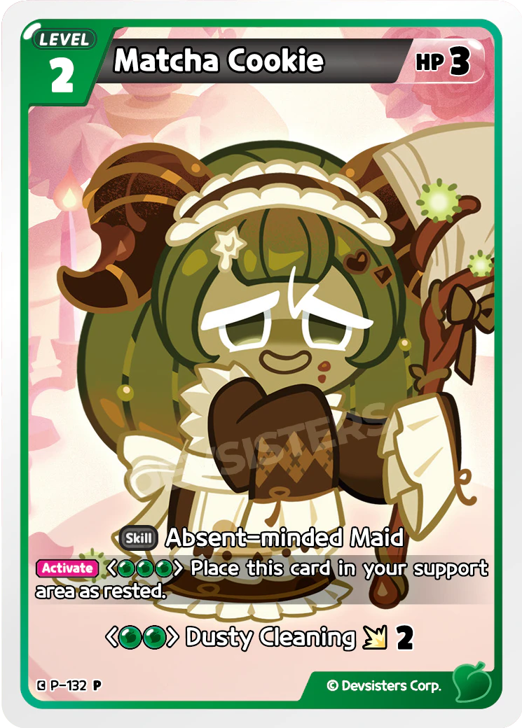 Image for Matcha Cookie (P-132) [Promotion Card] - CookieRun: Braverse TCG