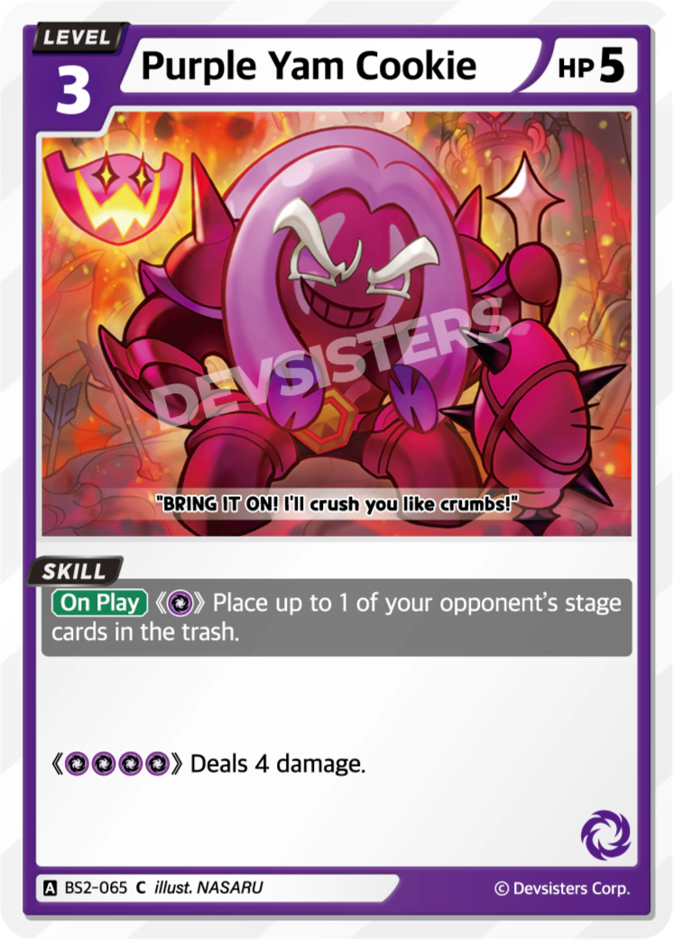 Image for Purple Yam Cookie (BS2-065) [BRAVE BEGINNING] - CookieRun: Braverse TCG