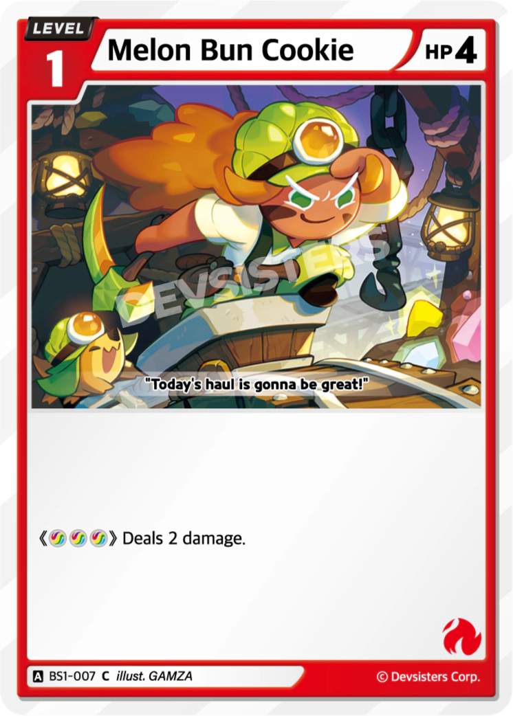 Image for Melon Bun Cookie (BS1-007) [BRAVE BEGINNING] - CookieRun: Braverse TCG