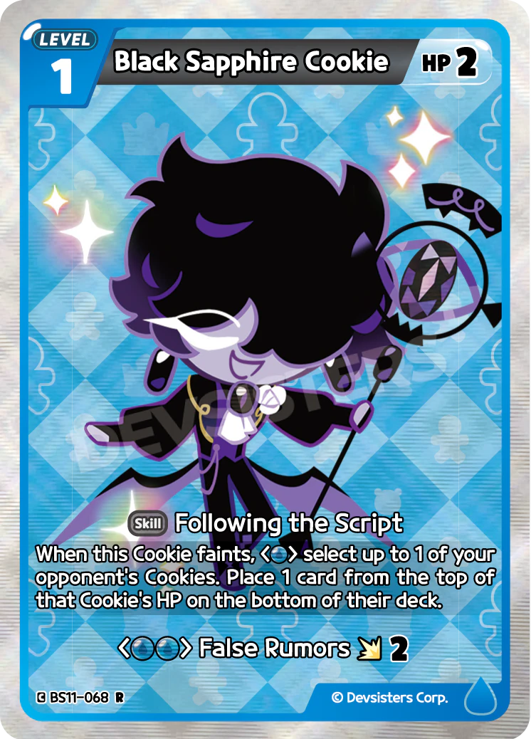 Image for Black Sapphire Cookie (BS11-068) [The Dark Enchantress War] - CookieRun: Braverse TCG
