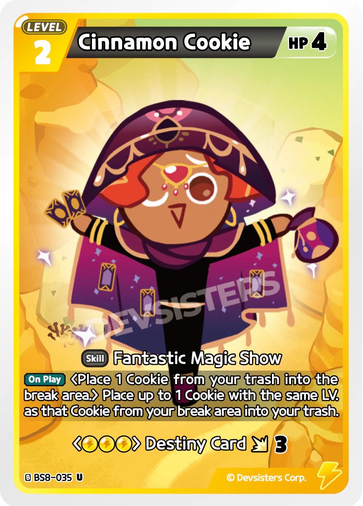 Image for Cinnamon Cookie (BS8-035) [Land of Fire & Ruin, Realm of Apathy] - CookieRun: Braverse TCG