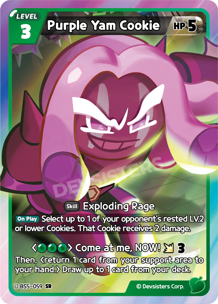 Image for Purple Yam Cookie (BS5-059) [Operation Timeguard] - CookieRun: Braverse TCG