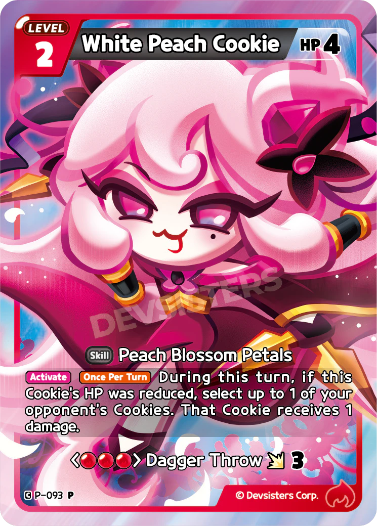 Image for White Peach Cookie (P-093) [Promotion Card] - CookieRun: Braverse TCG