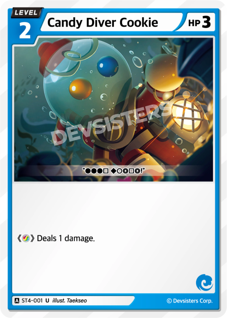 Image for Candy Diver Cookie (ST4-001) [Starter Deck BLUE] - CookieRun: Braverse TCG