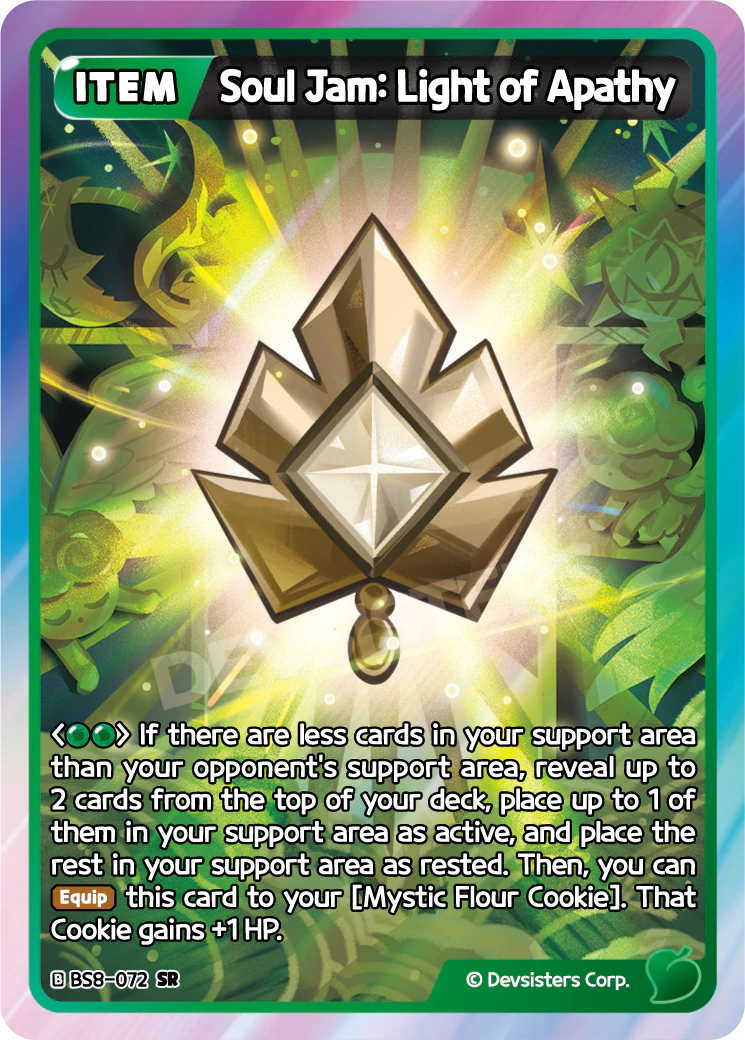 Image for Soul Jam: Light of Apathy (BS8-072) [Land of Fire & Ruin, Realm of Apathy] - CookieRun: Braverse TCG