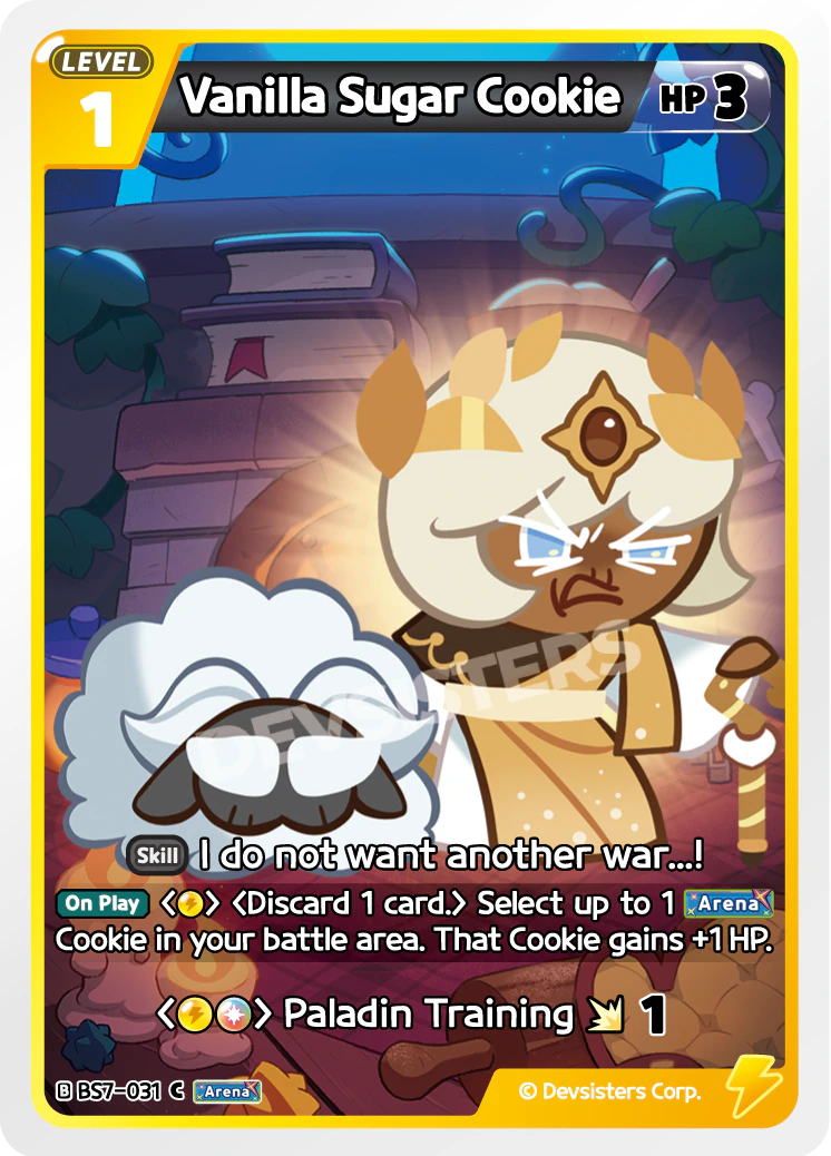 Image for Vanilla Sugar Cookie (BS7-031) [Arena of Glory] - CookieRun: Braverse TCG