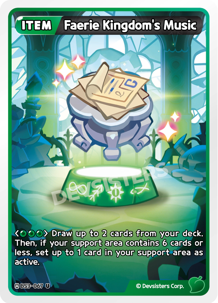 Image for Faerie Kingdom's Music (BS3-067) [Age of Heroes and Kingdoms] - CookieRun: Braverse TCG