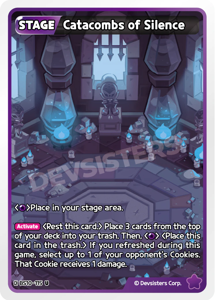 Image for Catacombs of Silence (BS10-115) [Paradise of Passion & Sloth / Catacombs of Silence] - CookieRun: Braverse TCG
