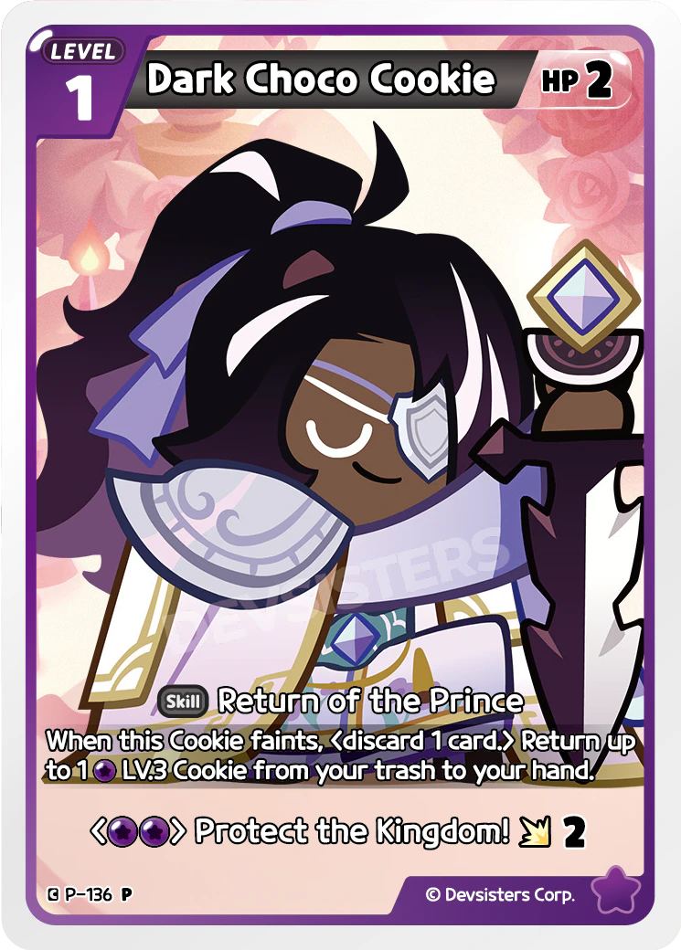 Image for Dark Choco Cookie (P-136) [Promotion Card] - CookieRun: Braverse TCG