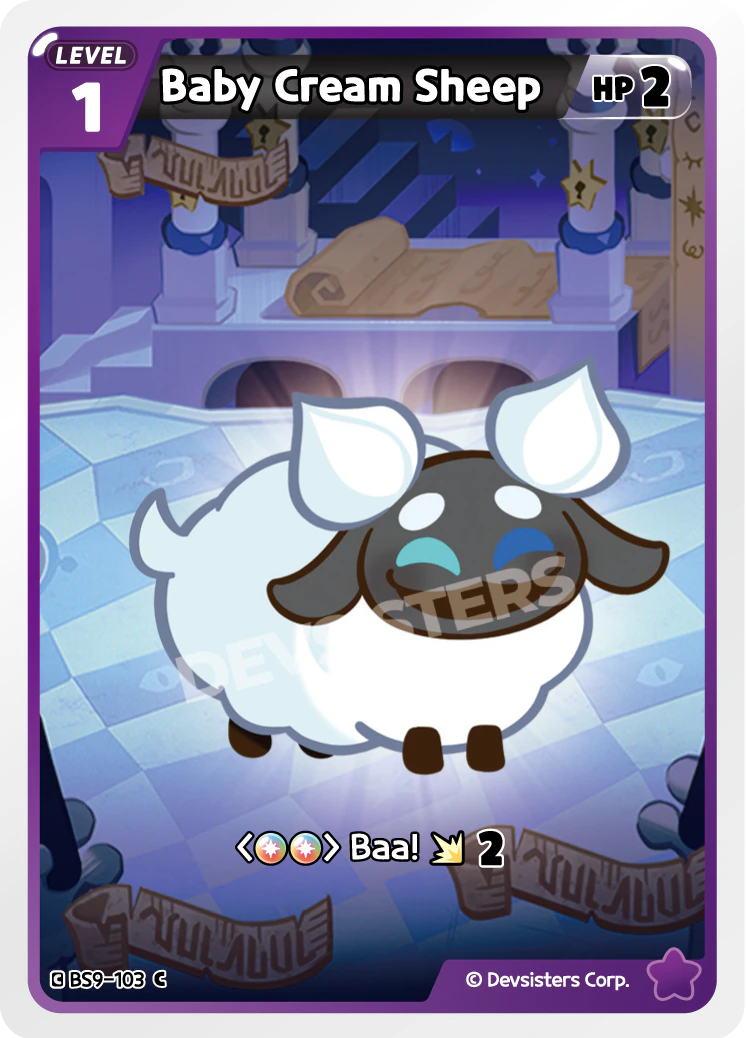Image for Baby Cream Sheep (BS9-103) [A Game of Truth and Deceit] - CookieRun: Braverse TCG