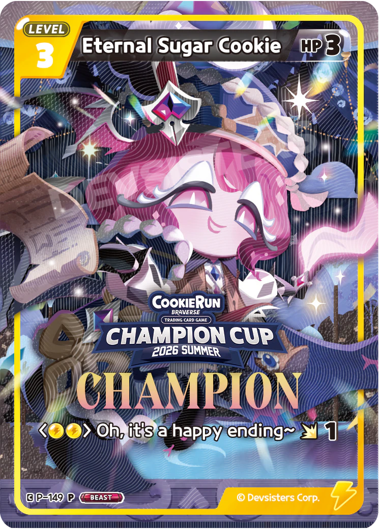 Image for Eternal Sugar Cookie (P-149) [2026 Summer Champion Cup] - CookieRun: Braverse TCG