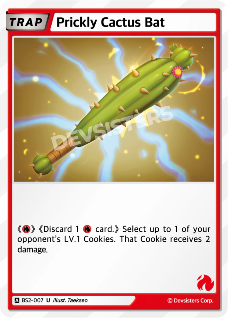 Image for Prickly Cactus Bat (BS2-007) [BRAVE BEGINNING] - CookieRun: Braverse TCG