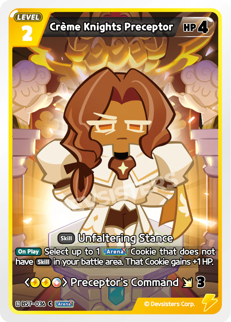 Image for Crème Knights Preceptor (BS7-036) [Arena of Glory] - CookieRun: Braverse TCG