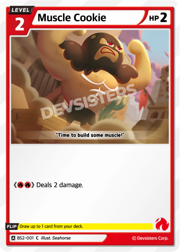 Image for Muscle Cookie (BS2-001) [BRAVE BEGINNING] - CookieRun: Braverse TCG