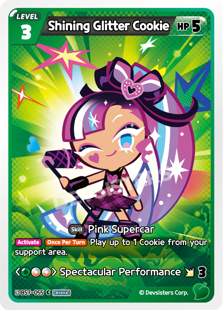 Image for Shining Glitter Cookie (BS7-055) [Arena of Glory] - CookieRun: Braverse TCG