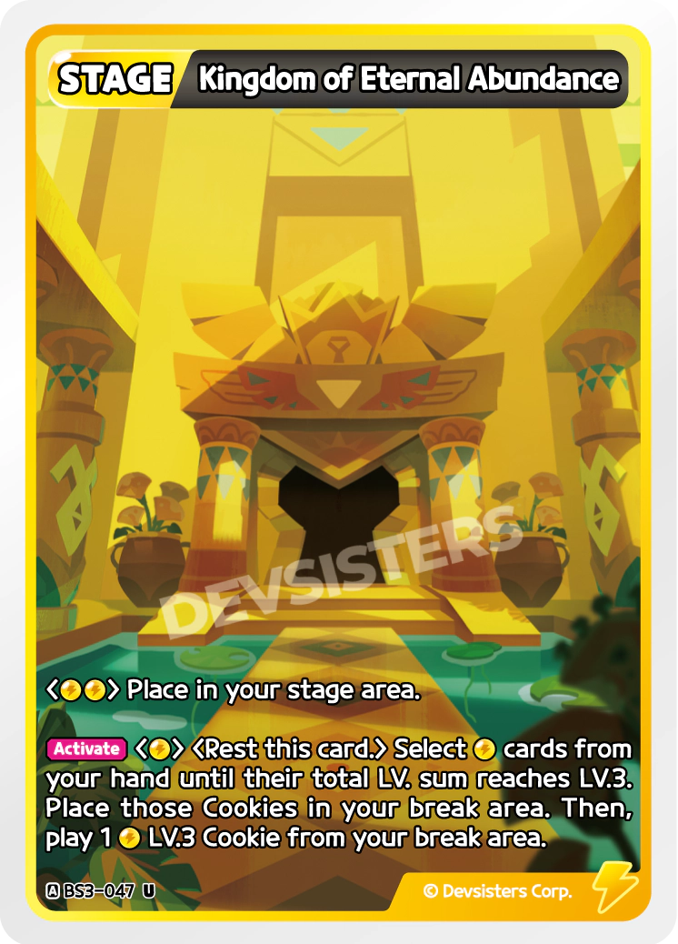 Image for Kingdom of Eternal Abundance (BS3-047) [Age of Heroes and Kingdoms] - CookieRun: Braverse TCG