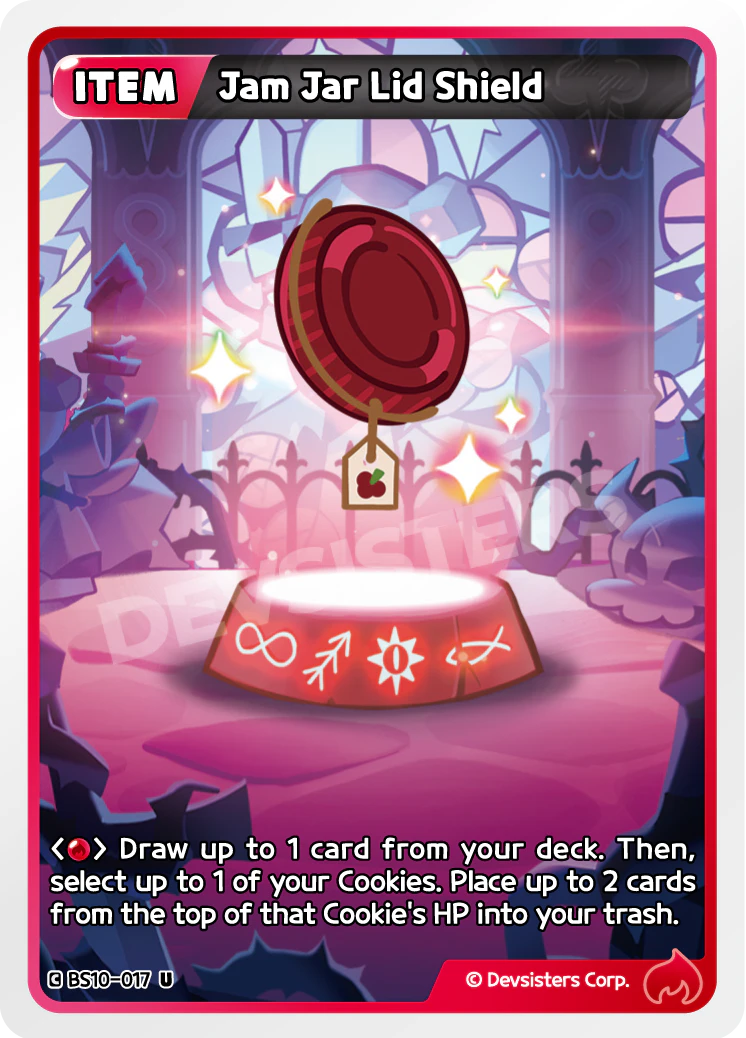 Image for Jam Jar Lid Shield (BS10-017) [Paradise of Passion & Sloth / Catacombs of Silence] - CookieRun: Braverse TCG