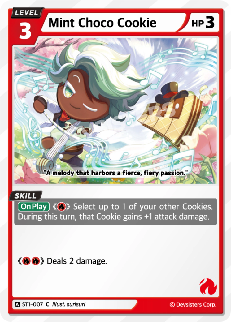 Image for Mint Choco Cookie (ST1-007) [Starter Deck RED] - CookieRun: Braverse TCG