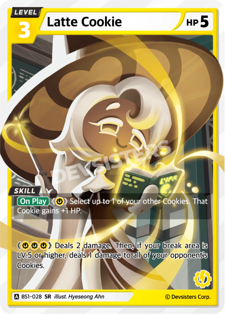 Image for Latte Cookie (BS1-028) [BRAVE BEGINNING] - CookieRun: Braverse TCG