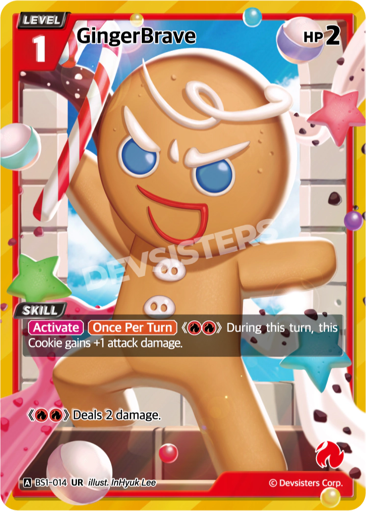 Image for GingerBrave (BS1-014) [BRAVE BEGINNING] - CookieRun: Braverse TCG