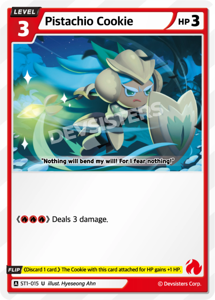 Image for Pistachio Cookie (ST1-015) [Starter Deck RED] - CookieRun: Braverse TCG