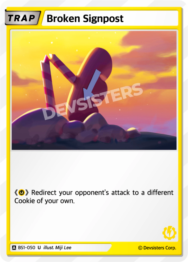 Image for Broken Signpost (BS1-050) [BRAVE BEGINNING] - CookieRun: Braverse TCG