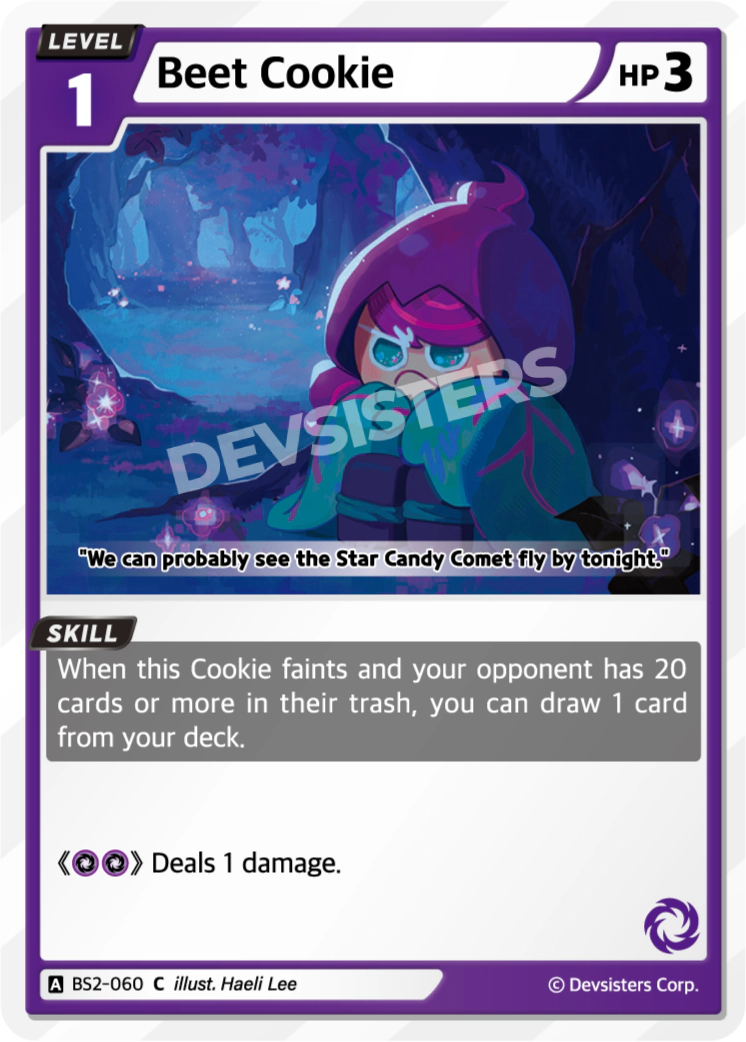 Image for Beet Cookie (BS2-060) [BRAVE BEGINNING] - CookieRun: Braverse TCG