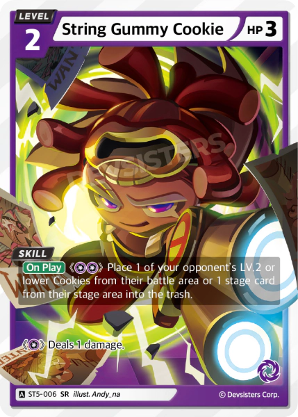 Image for String Gummy Cookie (ST5-006) [Starter Deck PURPLE] - CookieRun: Braverse TCG