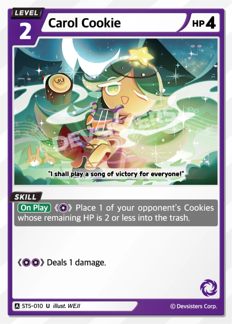 Image for Carol Cookie (ST5-010) [Starter Deck PURPLE] - CookieRun: Braverse TCG