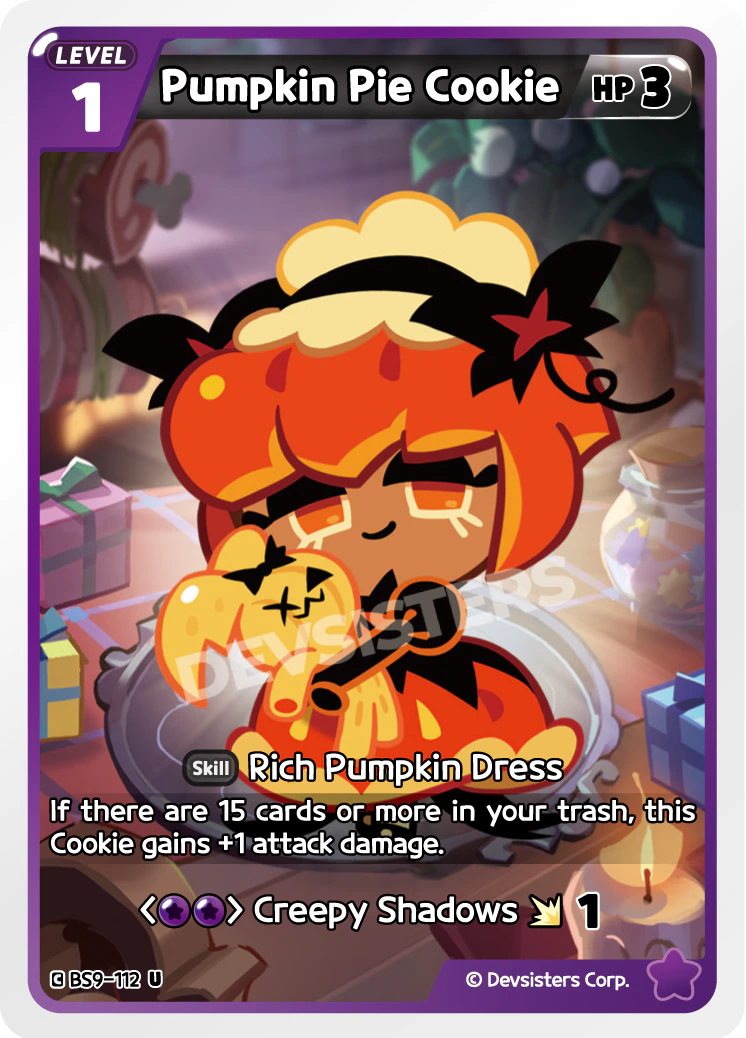 Image for Pumpkin Pie Cookie (BS9-112) [A Game of Truth and Deceit] - CookieRun: Braverse TCG