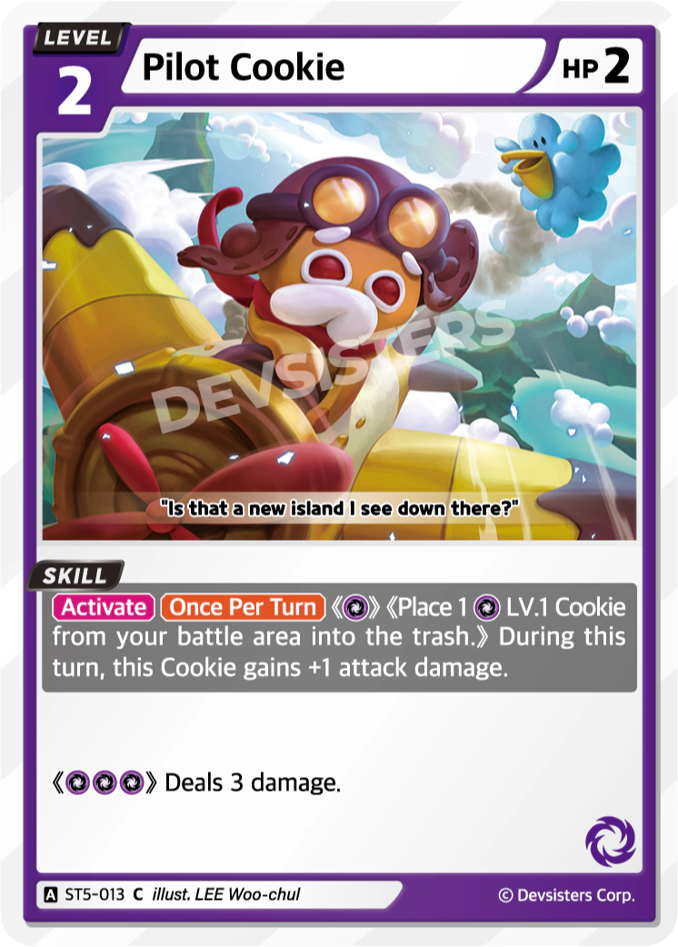 Image for Pilot Cookie (ST5-013) [Starter Deck PURPLE] - CookieRun: Braverse TCG