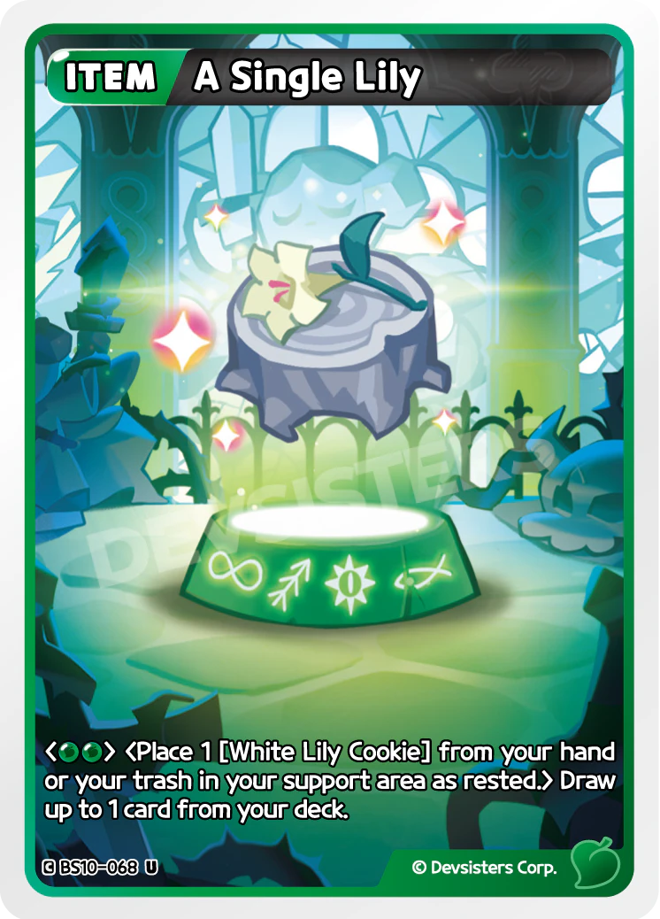 Image for A Single Lily (BS10-068) [Paradise of Passion & Sloth / Catacombs of Silence] - CookieRun: Braverse TCG