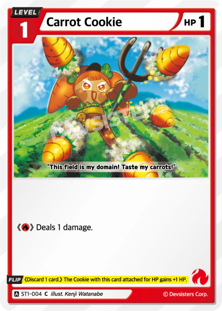 Image for Carrot Cookie (ST1-004) [Starter Deck RED] - CookieRun: Braverse TCG