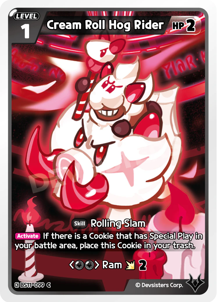 Image for Cream Roll Hog Rider (BS11-099) [The Dark Enchantress War] - CookieRun: Braverse TCG