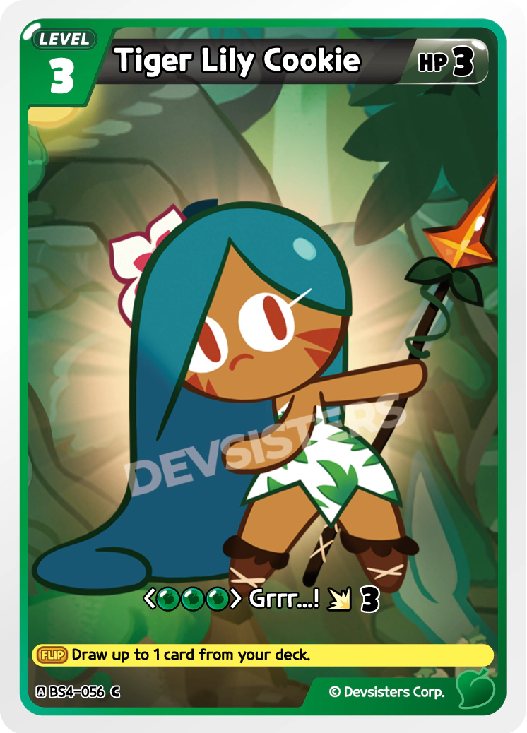 Image for Tiger Lily Cookie (BS4-056) [Age of Heroes and Kingdoms] - CookieRun: Braverse TCG