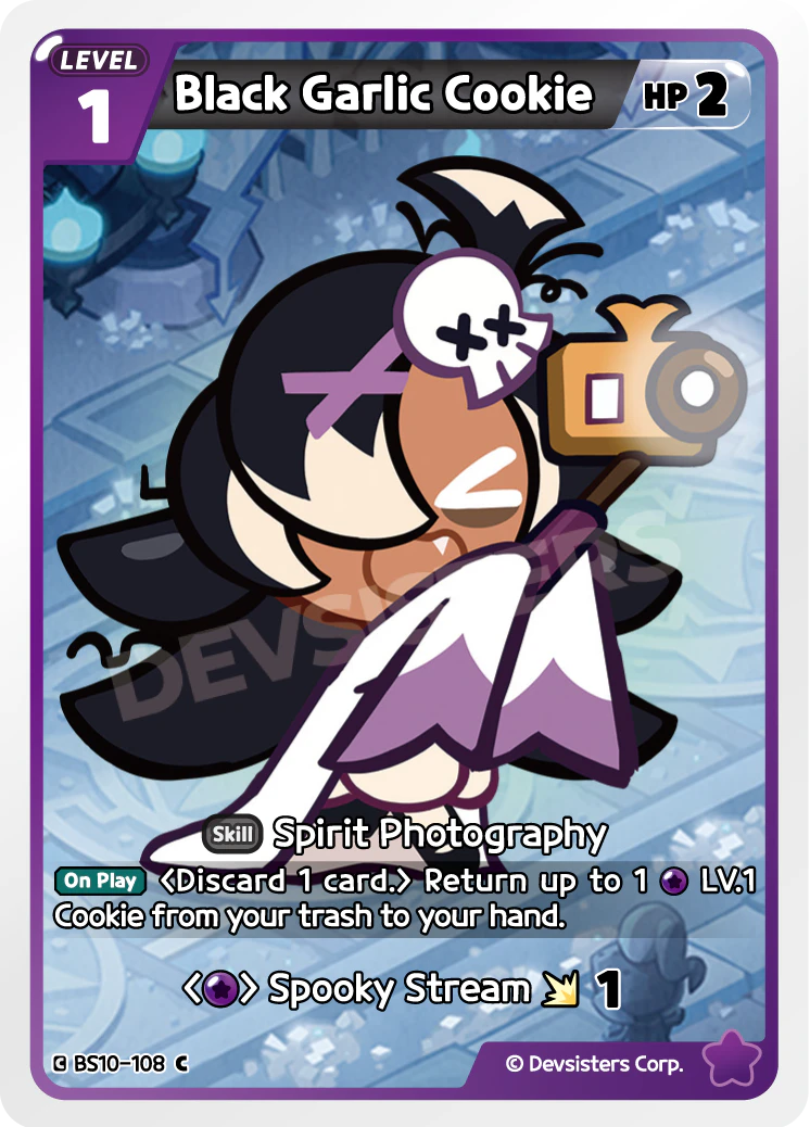 Image for Black Garlic Cookie (BS10-108) [Paradise of Passion & Sloth / Catacombs of Silence] - CookieRun: Braverse TCG