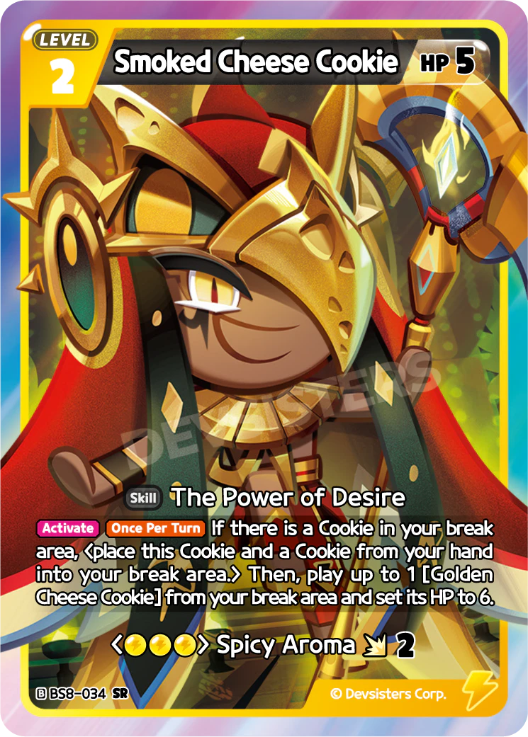 Image for Smoked Cheese Cookie (BS8-034) [Land of Fire & Ruin, Realm of Apathy] - CookieRun: Braverse TCG